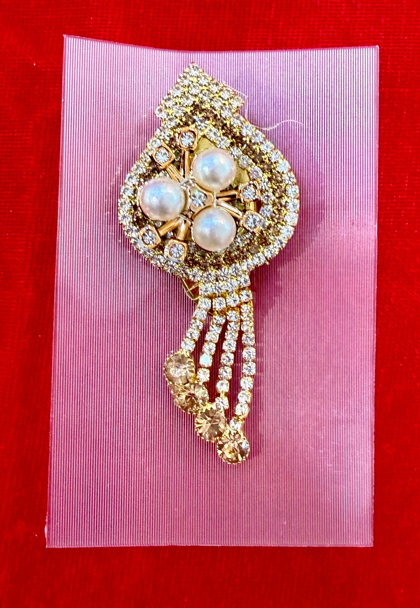 Gold Moti Broach