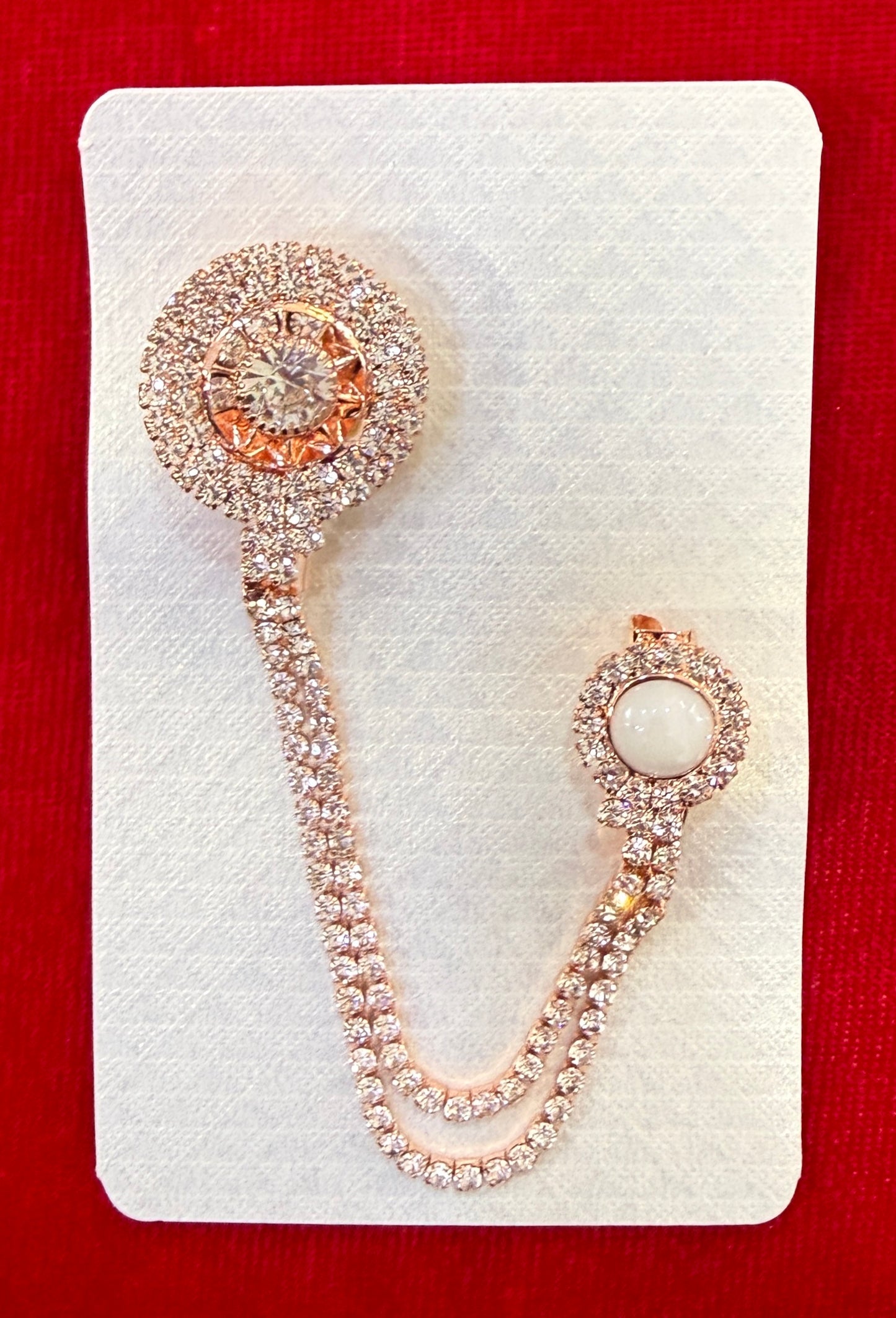 Rose Gold Chain Broach