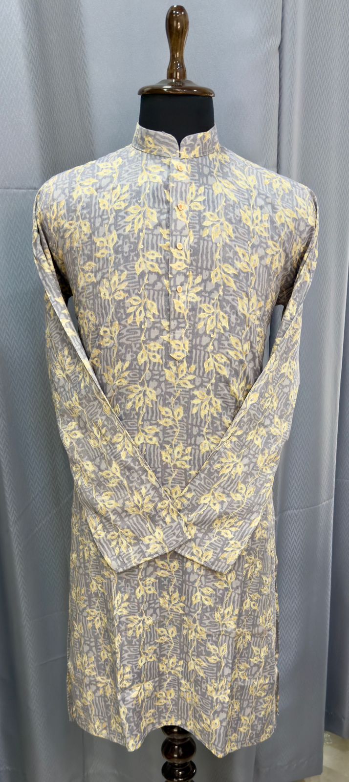 Floral Foil Print Kurta