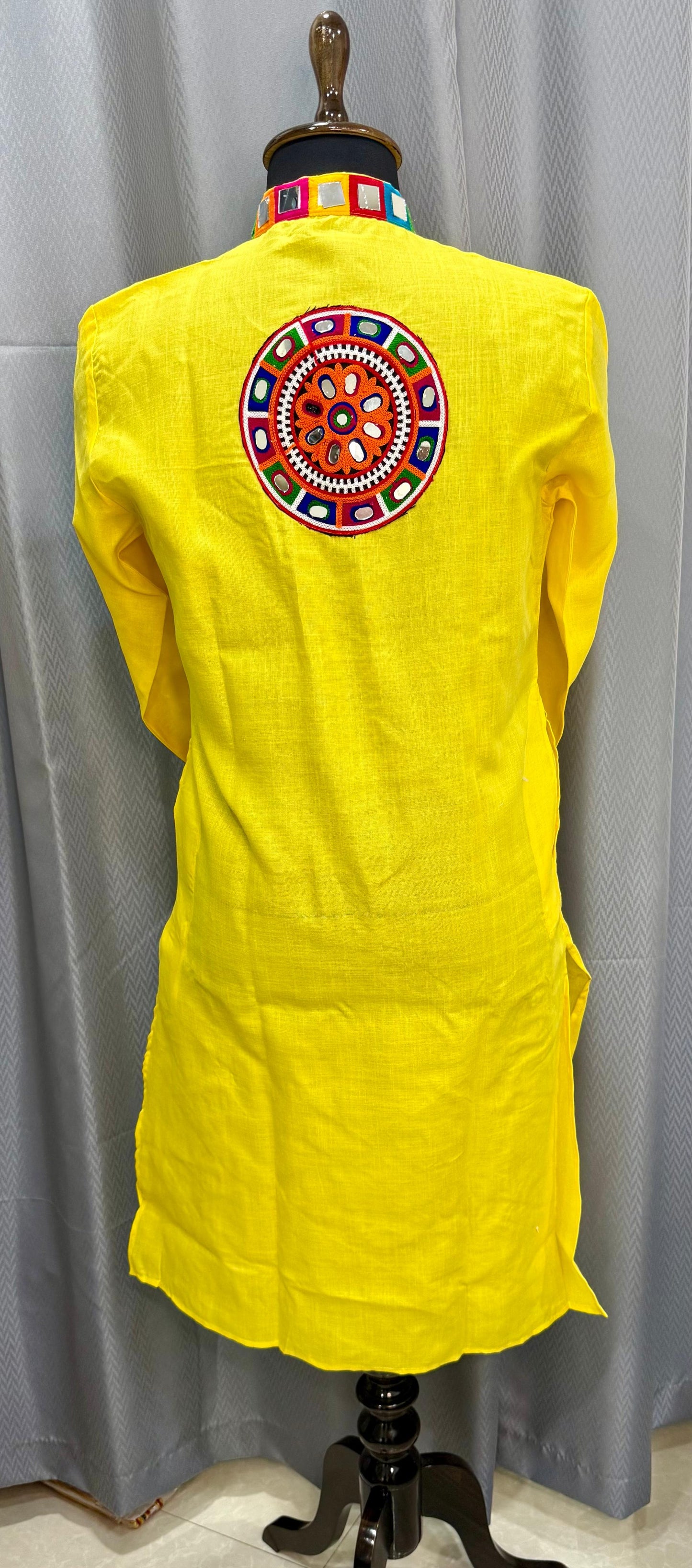 Day 5 : Yellow Kutchi Work Kurta