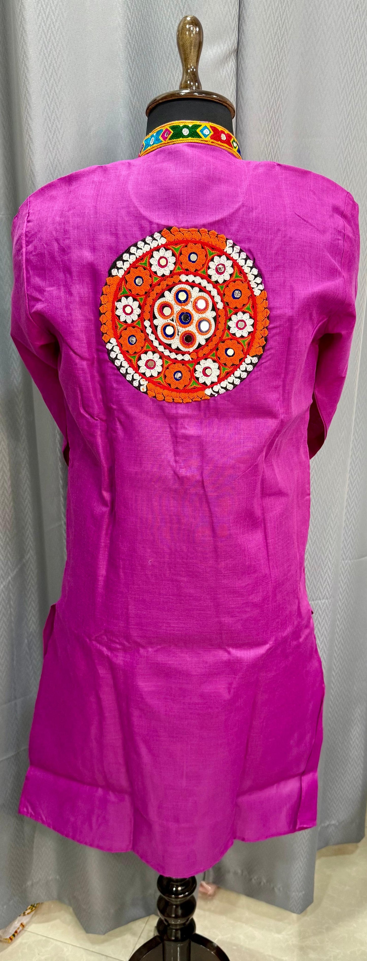 Day 8 : Gamthi Work Purple Kurta