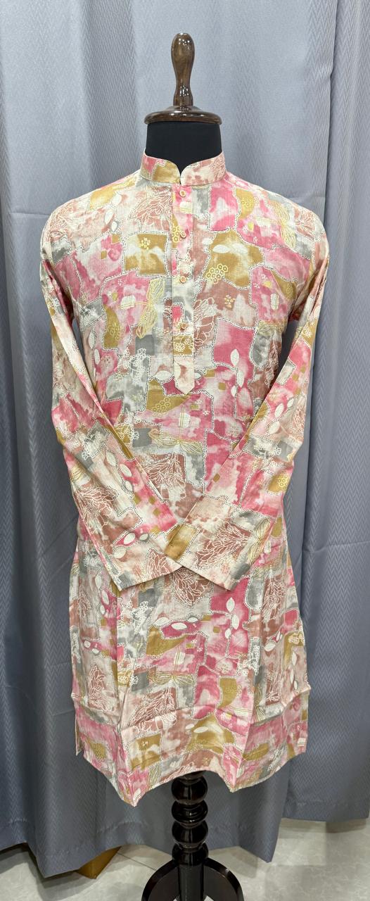 Floral Pink Kurta