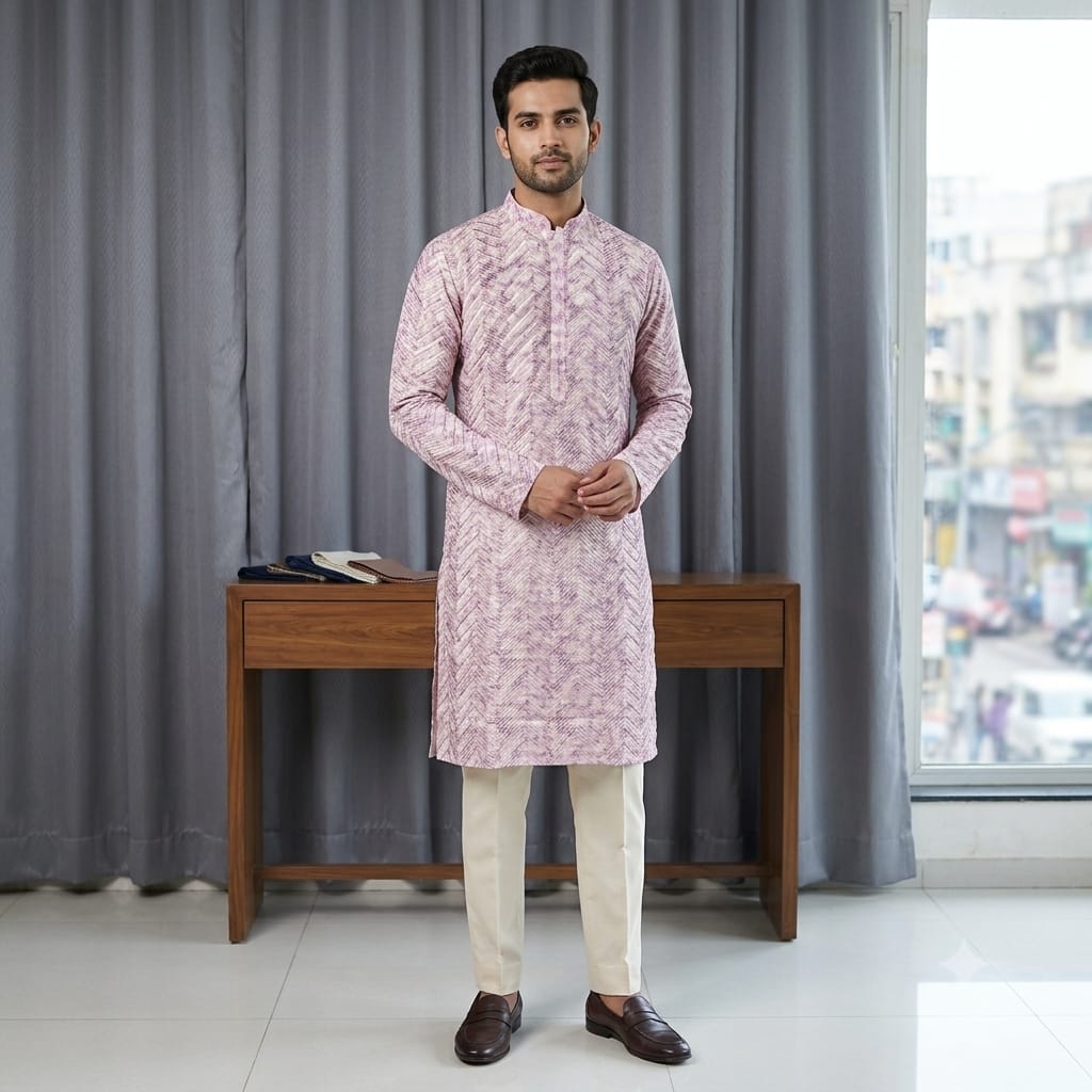 Lavender Bloom Kurta