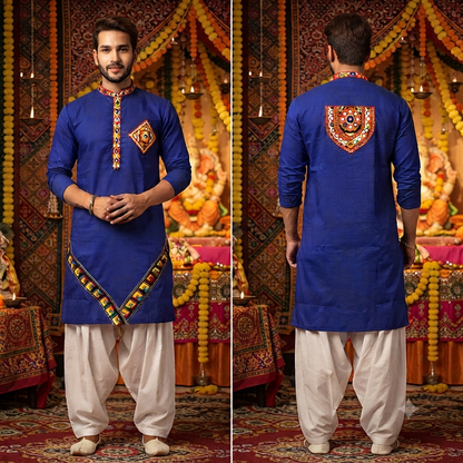Day 4 : Royal Blue Gamthi Kurta
