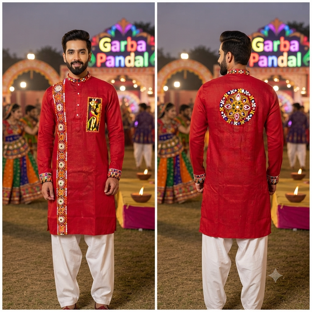 Day 3 : Red Kutchi Kurta