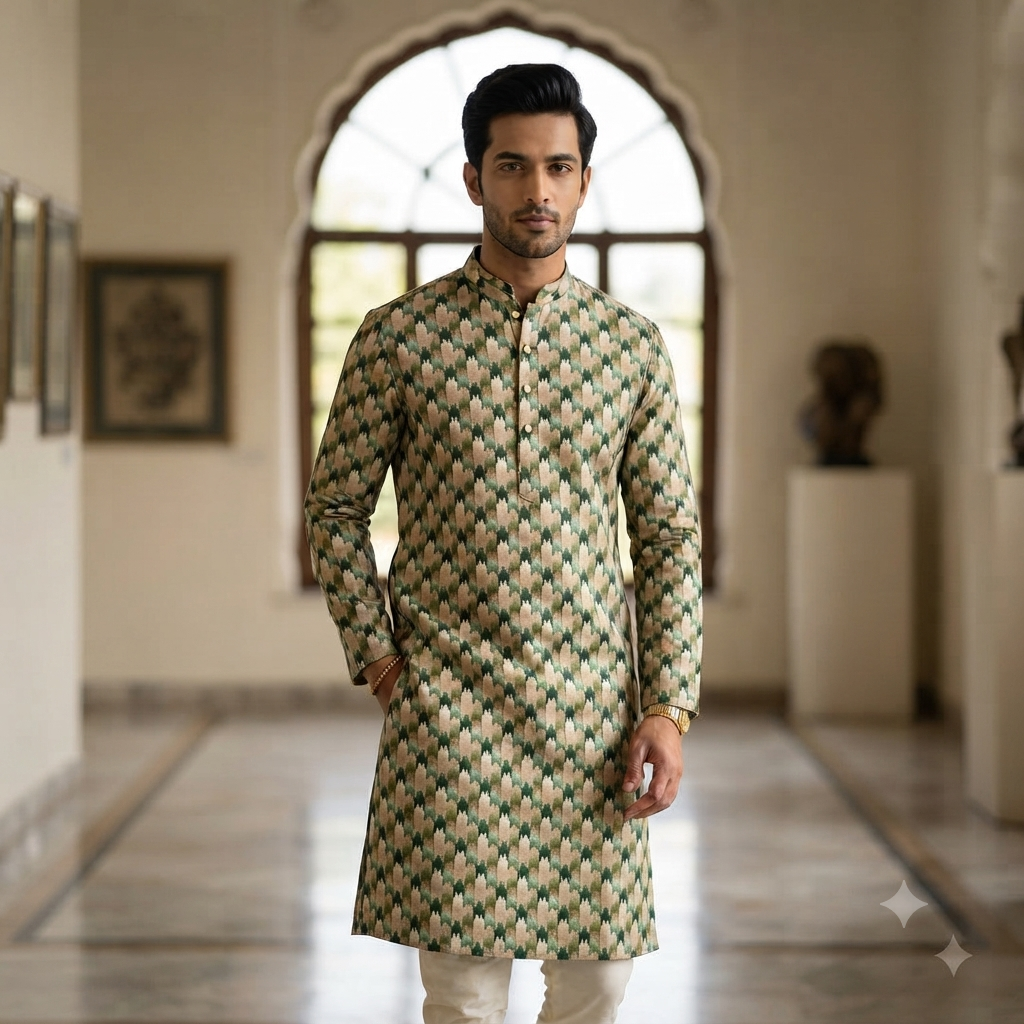 Jacquard Kurta Set