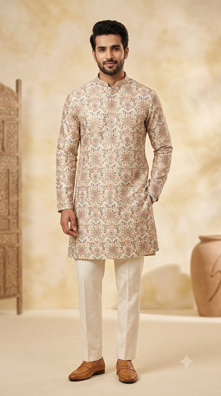 Elegant Embroidered Kurta Set