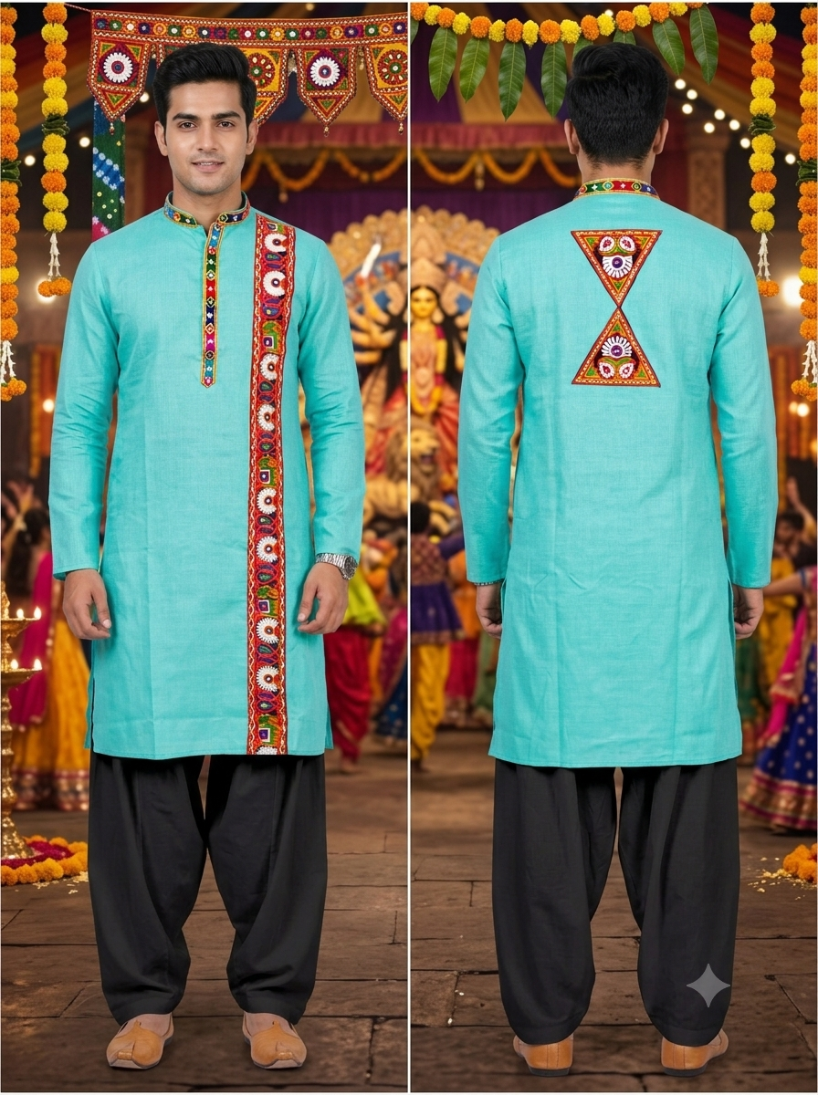 Day 9 - Green Navratri Kurta