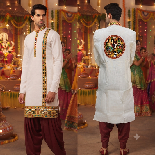 Tag 2: Weiße Navratri Kurta