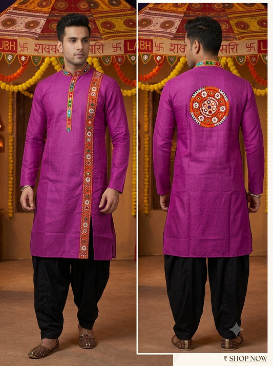 Tag 8: Gamthi-Arbeit Lila Kurta