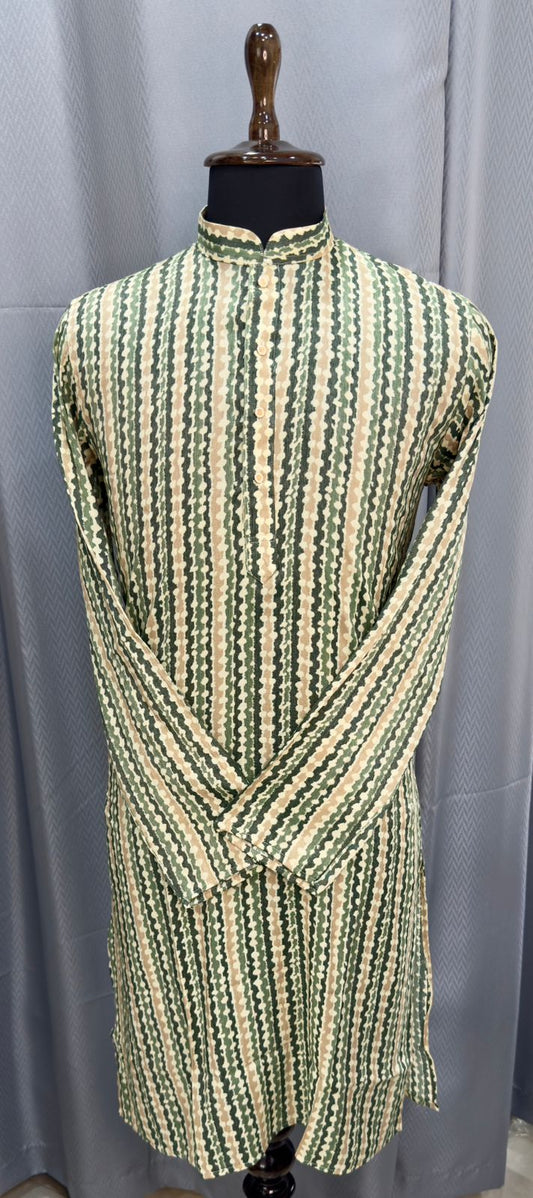 Vertical Print Kurta