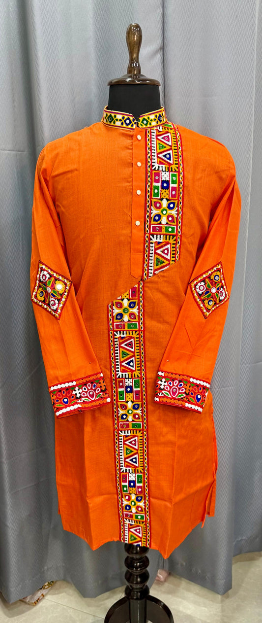 Day 1 : Orange Navratri Kurta