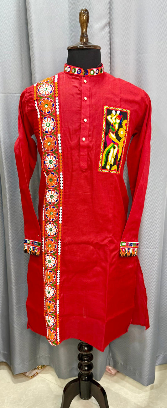 Day 3 : Red Kutchi Kurta