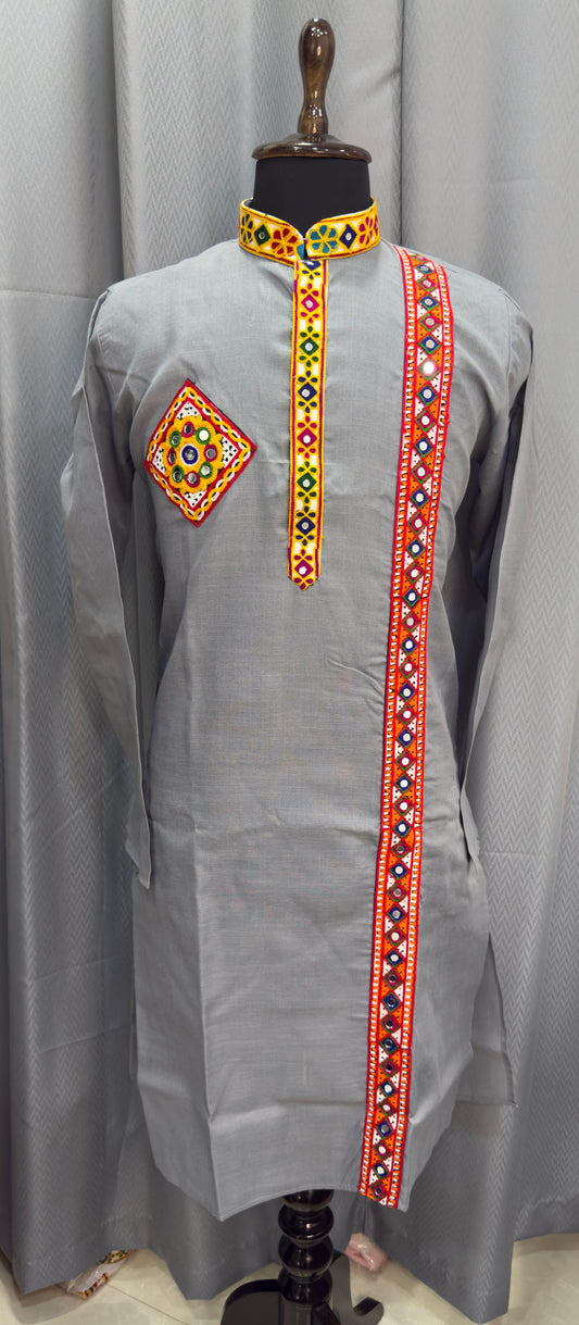 Day 7 : Gamthi Traditional Grey Kurta