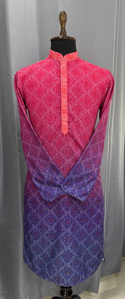 Zweifarbige Designer-Kurta