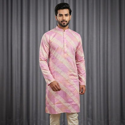Designer Cotton Pink Kurta