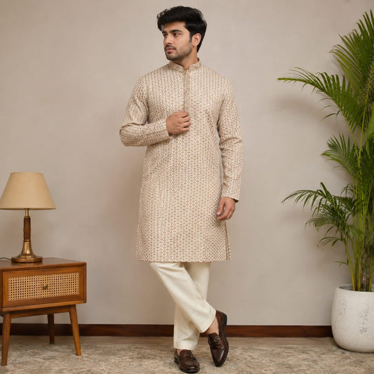 Glittered Lucknowi Kurta