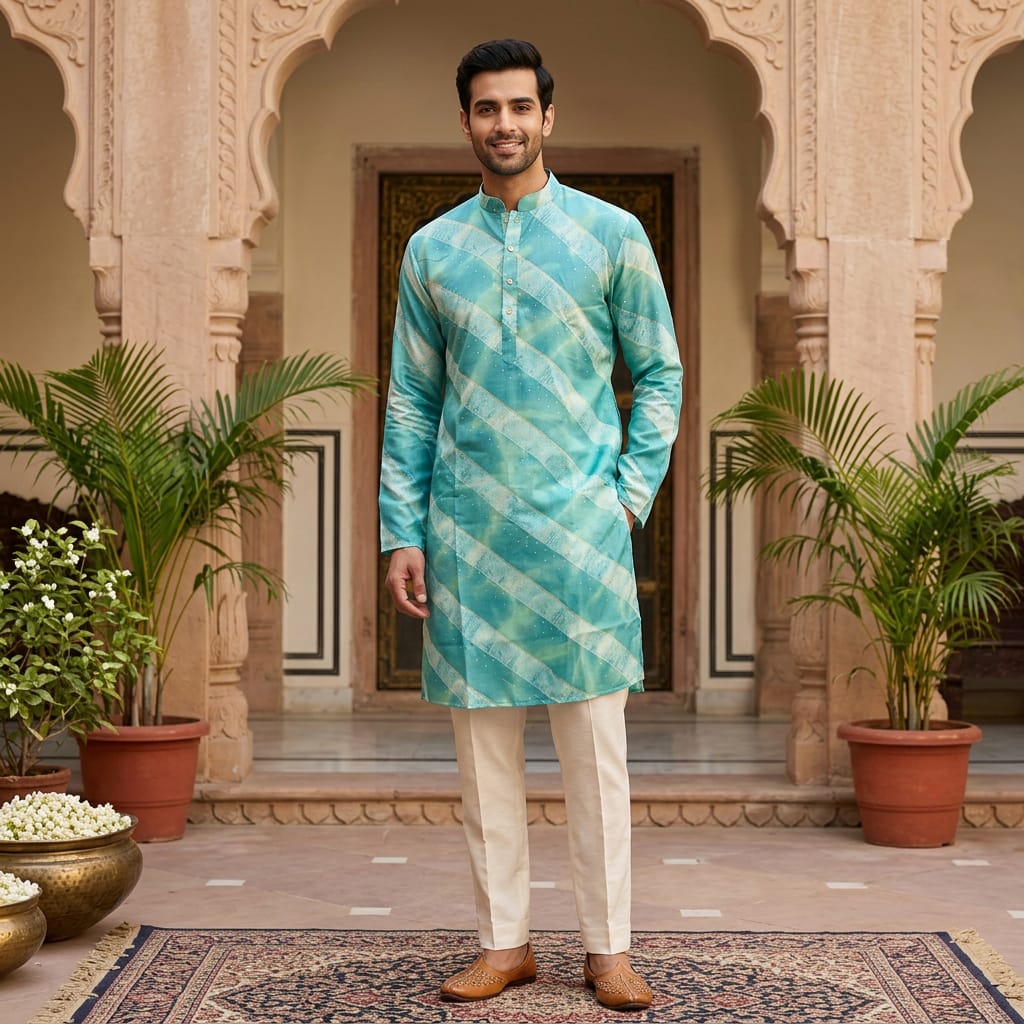 Turquoise Blue Kurta