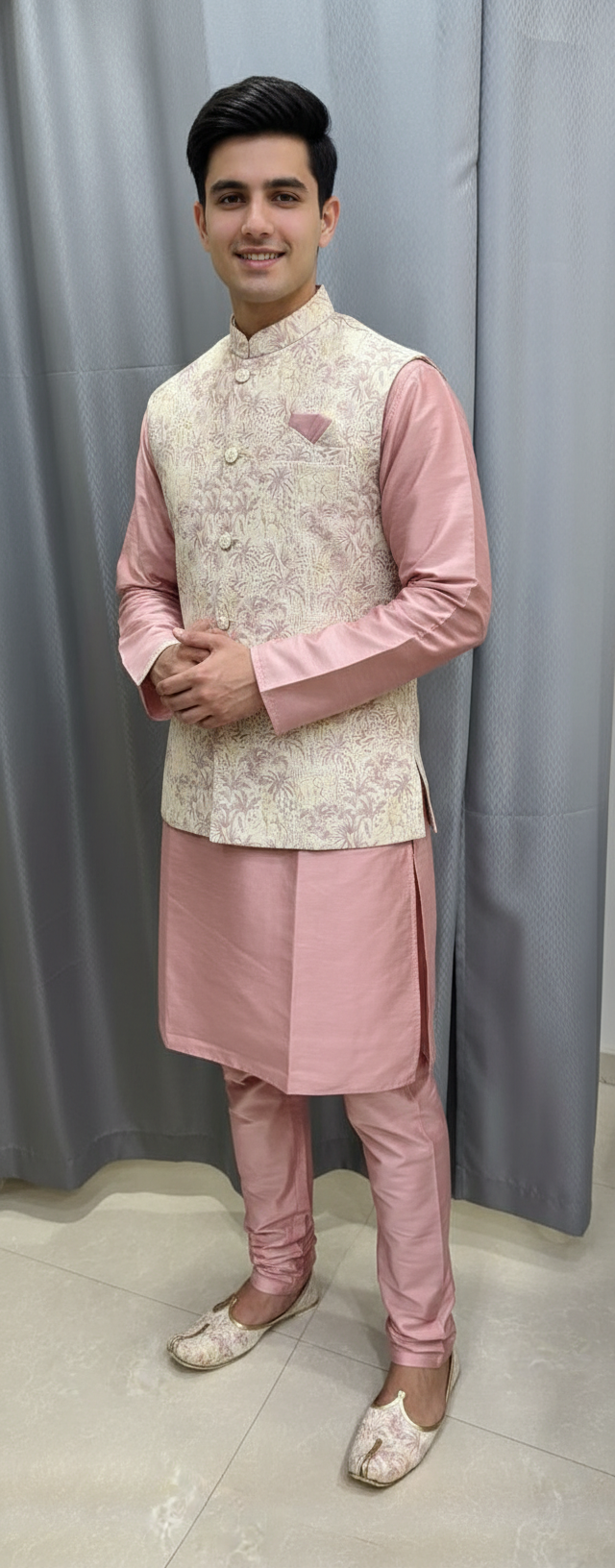 Onion Pink Modi Jacket Set