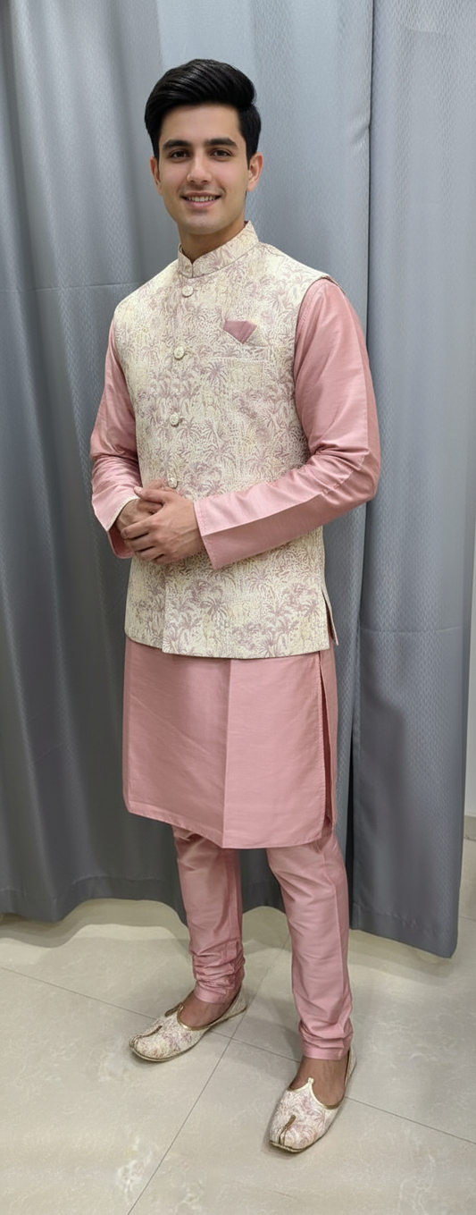 Onion Pink Modi Jacket Set