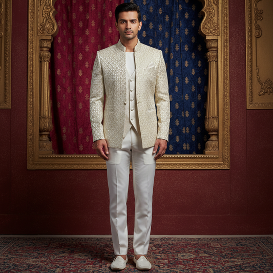 Ivory Royal Jodhpuri Suit