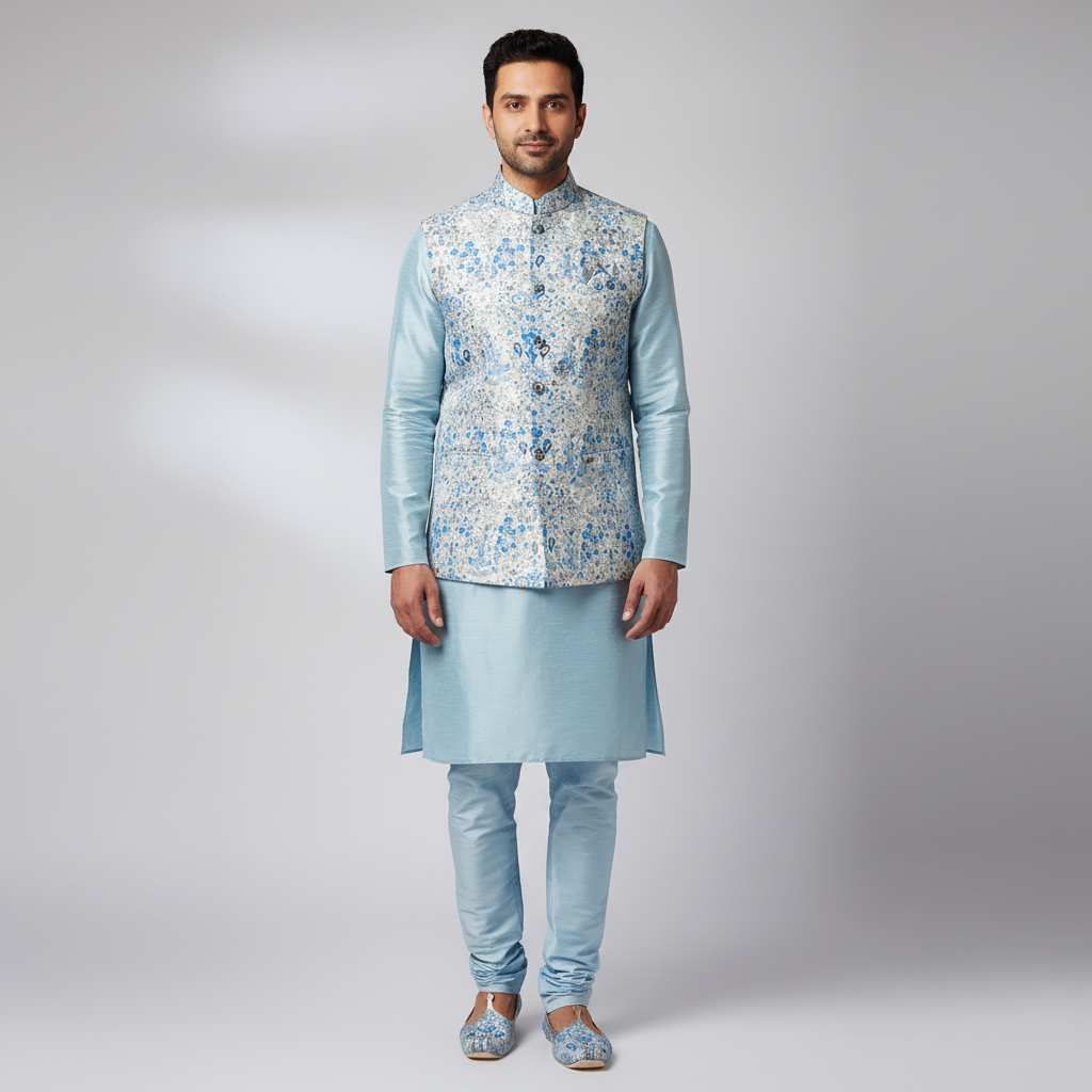 Positional Print Jacket Set