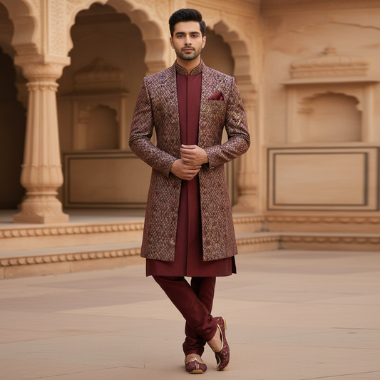 Maroon Ensemble Indowestern